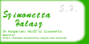 szimonetta halasz business card
